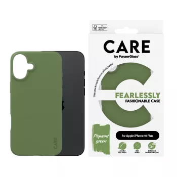 Cover PanzerGlass CARE by ® modische Hülle Grün iPhone 16 Plus