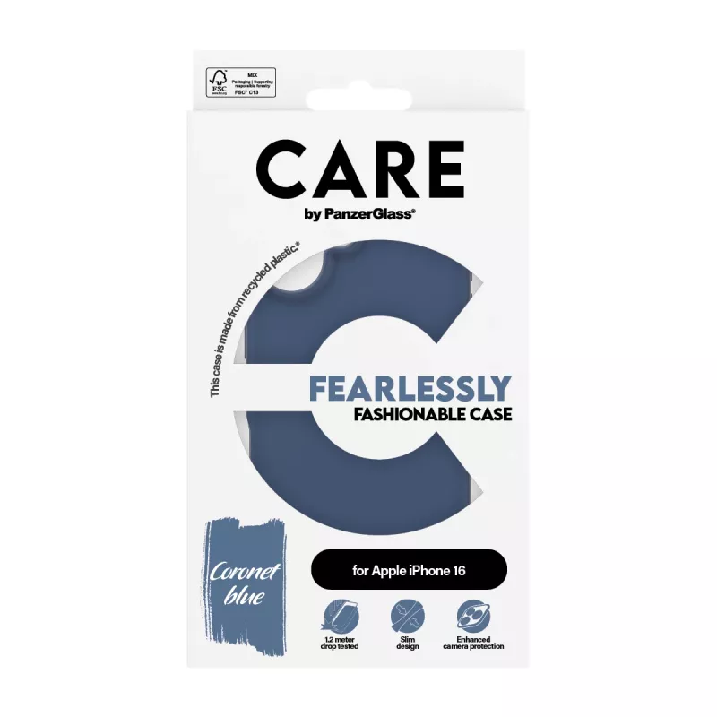 Cover PanzerGlass CARE by modische Hülle Blue iPhone 16