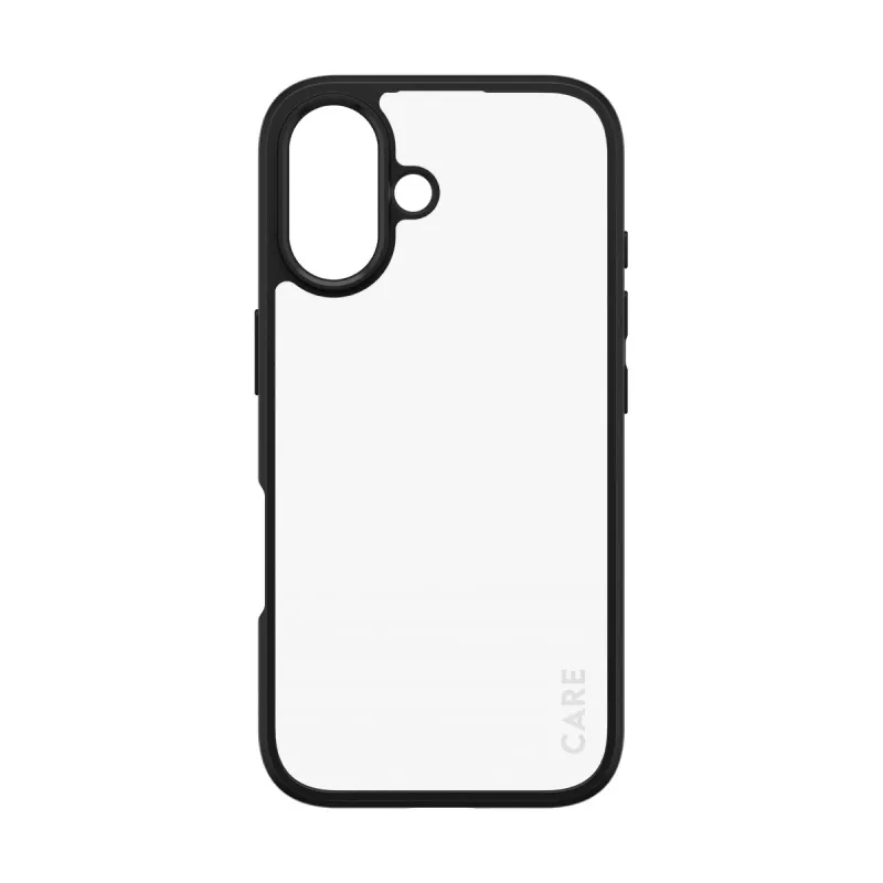 PanzerGlass CARE™ by ® Urban Combat Hülle Transparent mit schwarzem Rahmen iPhone 16