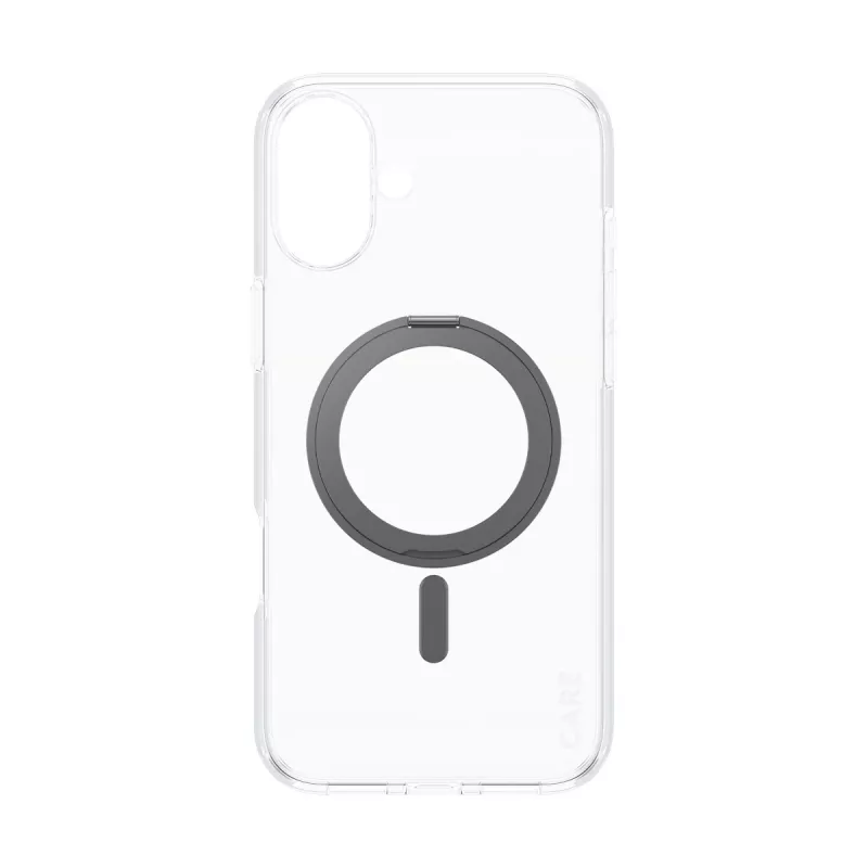 PanzerGlass CARE™ by ® Case Transparent mit schwarzem Kickstand & MagSafe iPhone 16 Plus