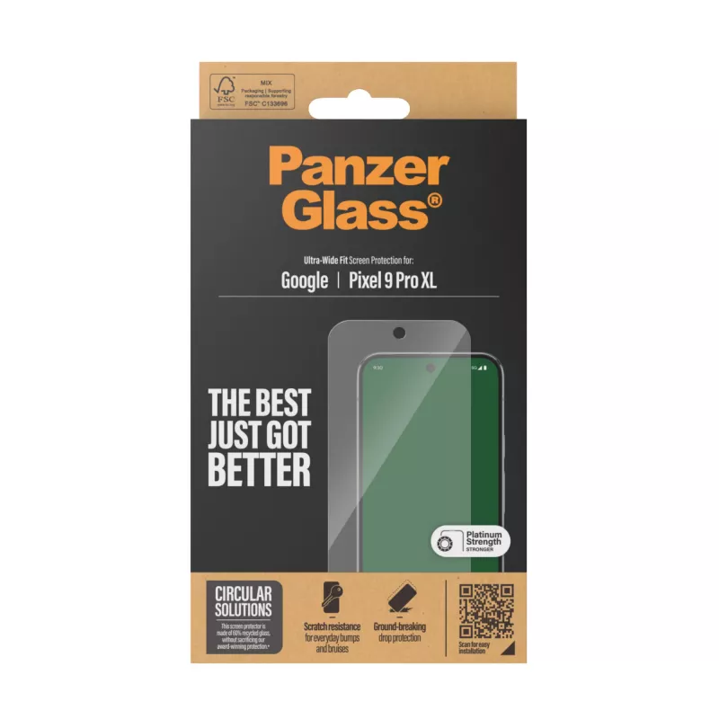 PanzerGlass® Displayschutzfolie Google Pixel 9 Pro XL | Ultra-Wide Fit