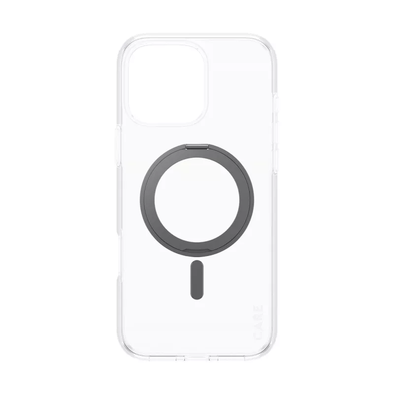 PanzerGlass CARE™ by ® Case Transparent mit schwarzem Kickstand & MagSafe für iPhone 16 Pro Max
