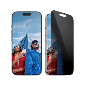 PanzerGlass ® Privacy Screen Protector iPhone 16 Pro | Ultra-Wide Fit mit EasyAligner