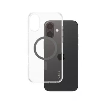 PanzerGlass CARE™ by ® Urban Combat Hülle transparent mit schwarz MagSafe iPhone 16 Plus