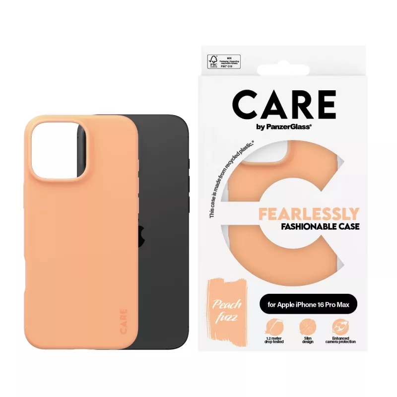 Cover PanzerGlass CARE by modische Hülle Peachy iPhone 16 Pro Max Transparent