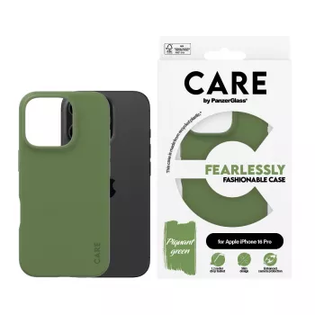 Cover PanzerGlass CARE by ® modische Hülle Grün iPhone 16 Pro