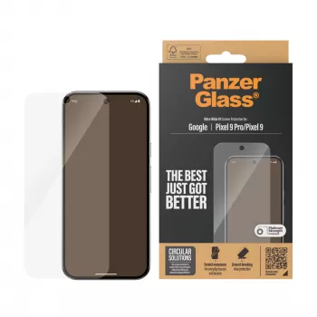 PanzerGlass Displayschutzfolie Google Pixel 9 | 9 Pro Ultra-Wide Fit kratzfest stoßfest