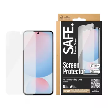 PanzerGlass SAFE. by ® Displayschutzfolie Samsung Galaxy S24 FE | Ultra-Wide Fit mit EasyAligner
