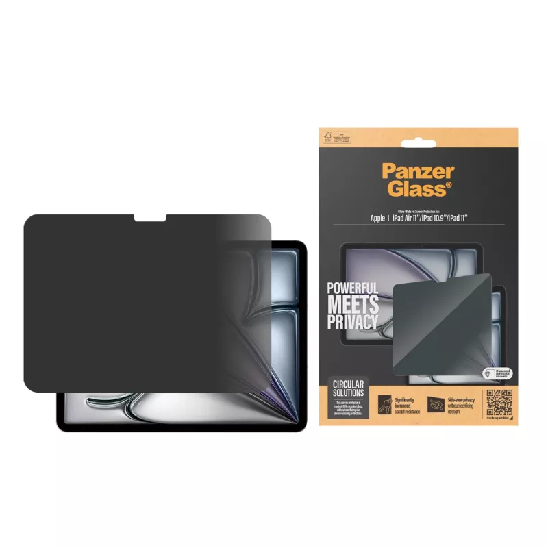 PanzerGlass ® Blickschutzfolie iPad Air 11'' (2024-2025) | iPad 11 Zoll (2025) | iPad 10,9'' (2022) | Ultra-Wide Fit