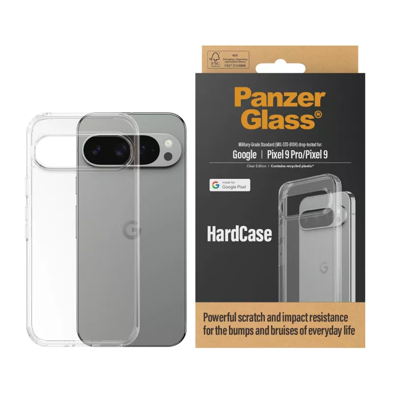 PanzerGlass ® HardCase Transparent Google Pixel 9 Pro 5G | 9 5G