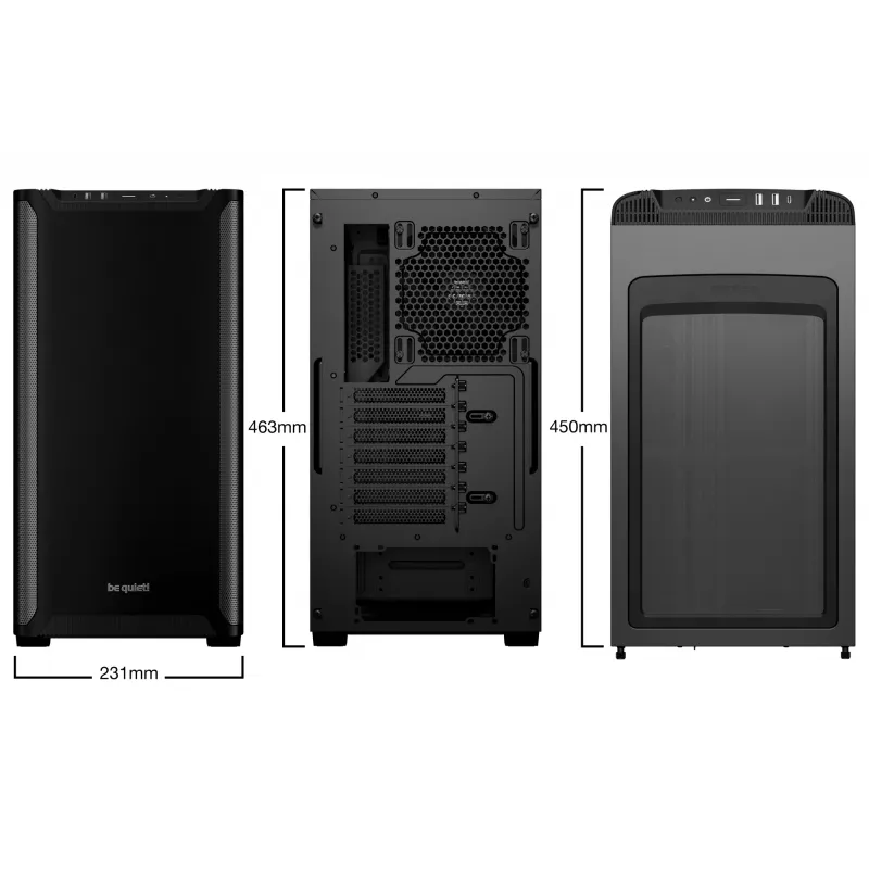 PC-Gehäuse be quiet! PURE BASE 501 Black Midi Tower (geöffnete Verpackung)