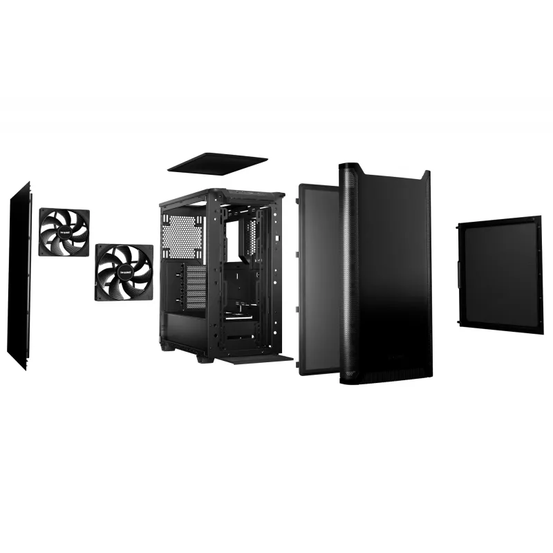 PC-Gehäuse be quiet! PURE BASE 501 Black Midi Tower (geöffnete Verpackung)