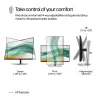 HP Series 5 Pro 23,8 Zoll FHD Monitor - 524pf, 60,5 cm (23,8 Zoll), 1920 x 1080 Pixel, Full HD, LCD, 5 ms, Schwarz, Silber