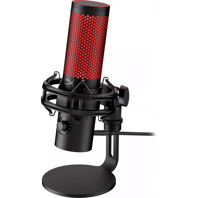 HyperX QuadCast 2 - USB-Mikrofon (Schwarz), Podcast-Mikrofon, -7,5 dB, 20 – 20000 Hz, 0,05 %, 32 Ω, 24 Bit