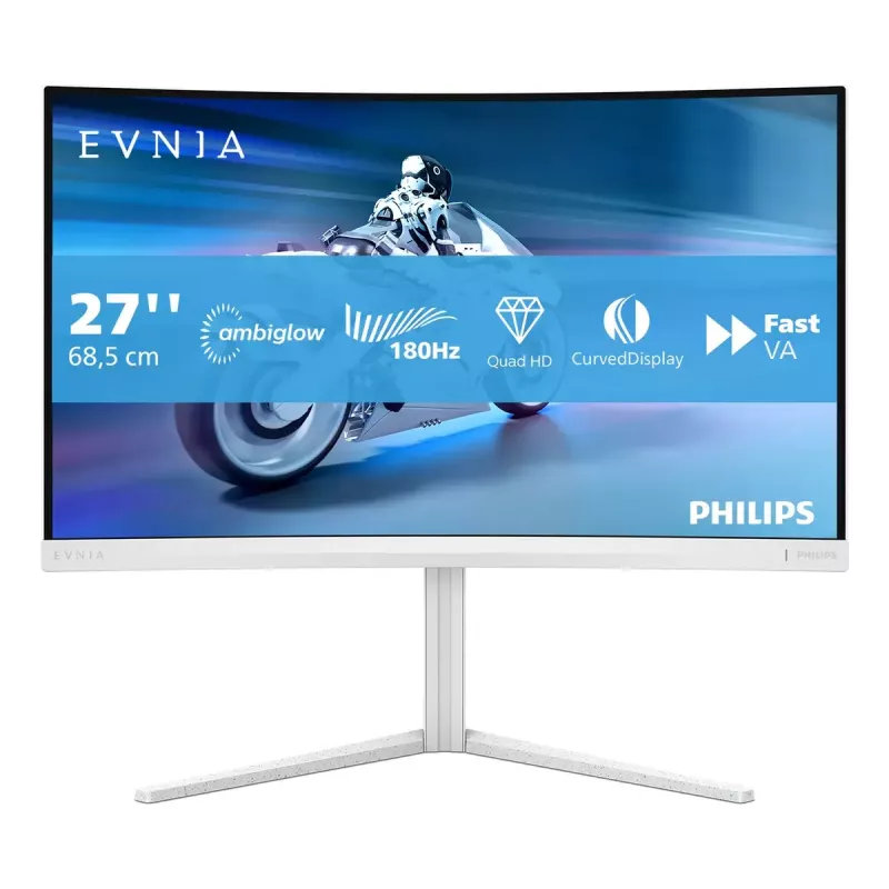 Philips Evnia 5000 27M2C5501/00 Computer-Monitor 68,6 cm (27 Zoll) 2560 x 1440 Pixel Quad HD LCD Weiß