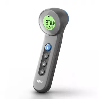 Braun BNT400 berührungsloses Stirnthermometer, grau