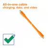 CLUB3D Kabel / Adapter USB-Kabel USB4 Gen 2x2 2 m USB C Orange