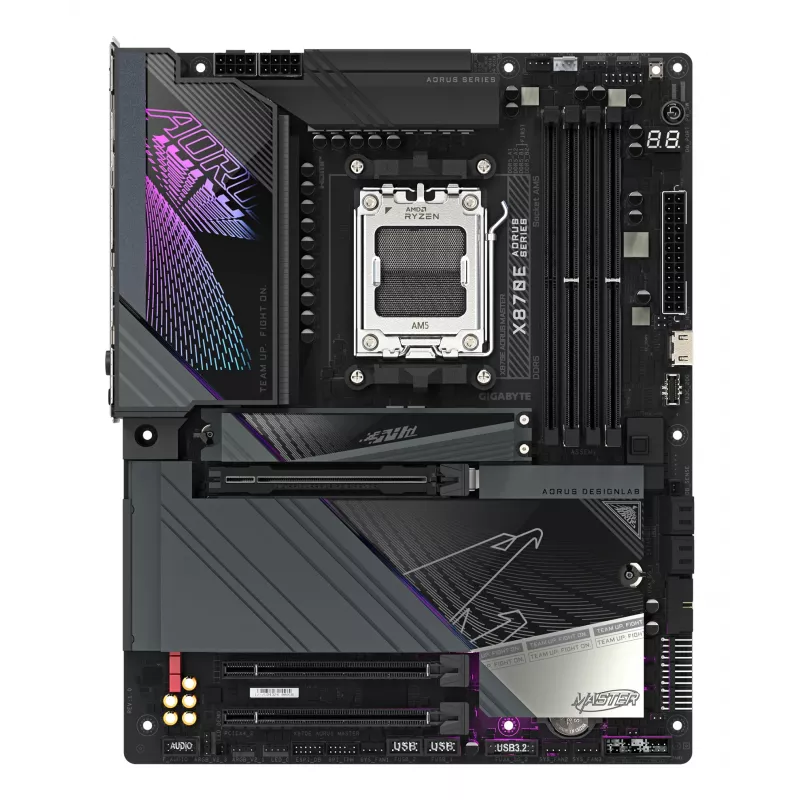 Motherboard GIGABYTE X870E AORUS MASTER, AMD, Sockel AM5, ATX