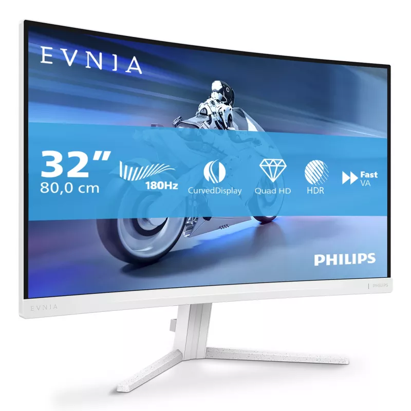Philips Evnia 5000 32M2C5501/00 Computer-Monitor 80 cm (31,5 Zoll) 2560 x 1440 Pixel Quad HD LCD Weiß