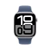 APPLE Watch Series 10 GPS + Cellular 46mm Silber Aluminiumgehäuse mit Denim Sportarmband - M/L
