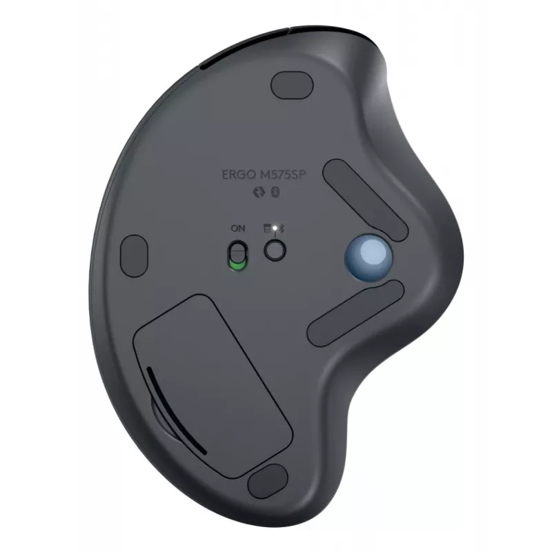 LOGITECH Ergo M575s Wireless Trackball - Graphite+blauer Ball