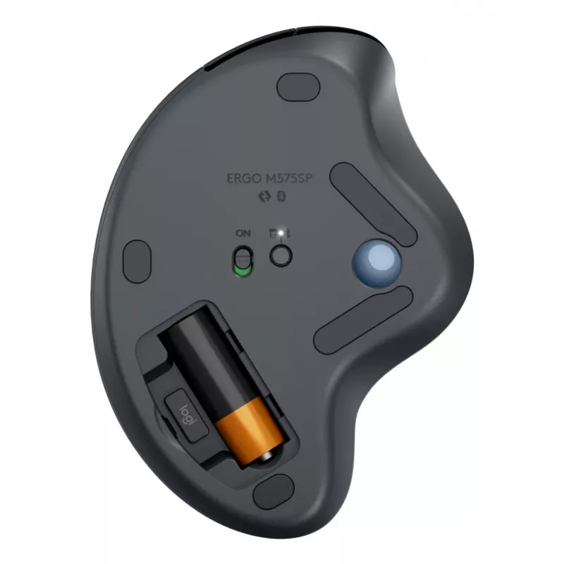LOGITECH Ergo M575s Wireless Trackball - Graphite+blauer Ball