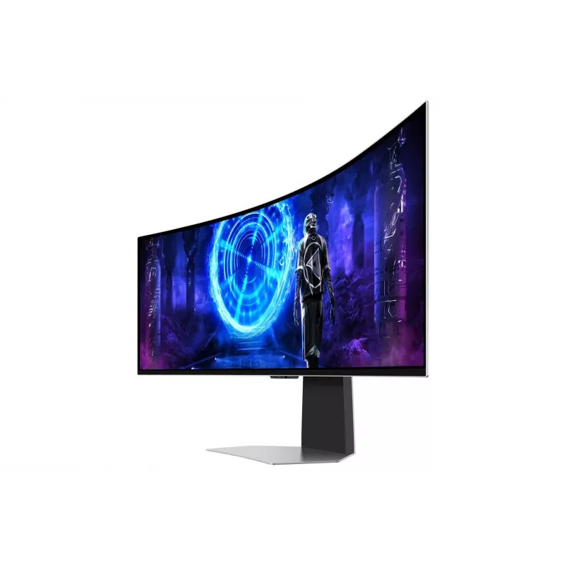 Samsung G95SD Computermonitor 124,5 cm (49 Zoll) 5120 x 1440 Pixel Dual QHD OLED Silber