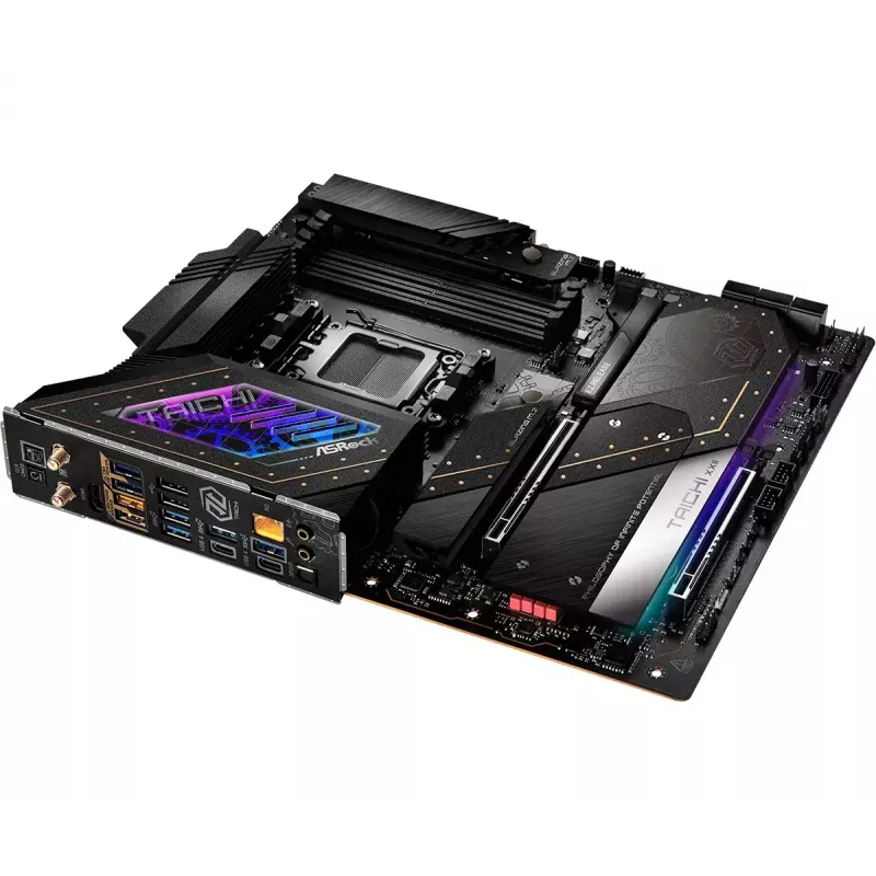 Mainboard ASRock X870E Taichi — AMD X870E, Socket AM5, Extended ATX, DDR5, 4 DIMM, bis zu 256GB, Wi‑Fi 7, 5Gb LAN