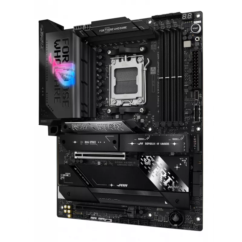 Mainboard ASUS ROG STRIX X870E-E GAMING WIFI ATX, AMD X870E, Socket AM5, DDR5, 4 DIMM, Wi‑Fi 7, Bluetooth 5.4, 5Gb LAN