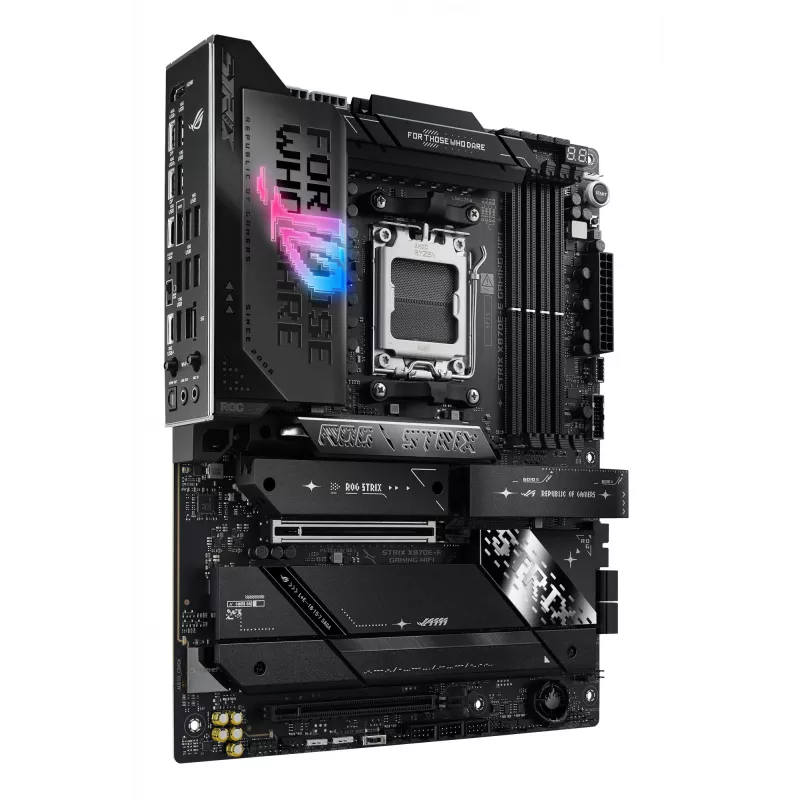 Mainboard ASUS ROG STRIX X870E-E GAMING WIFI ATX, AMD X870E, Socket AM5, DDR5, 4 DIMM, Wi‑Fi 7, Bluetooth 5.4, 5Gb LAN