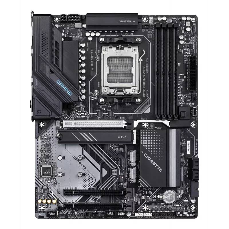 Motherboard GIGABYTE X870 GAMING WIFI6 ATX, AMD X870, Socket AM5, DDR5, 4x DIMM, bis zu 256 GB, Wi‑Fi 6, 2.5Gb LAN