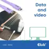 USB-C-Kabel CLUB3D CAC-3004 2m Lila