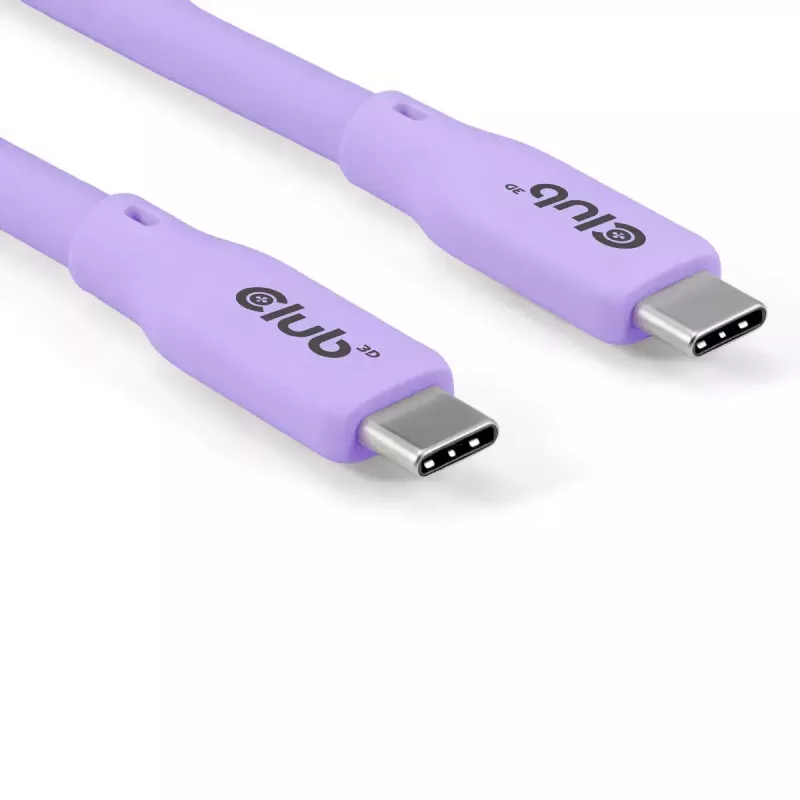 USB-C-Kabel CLUB3D CAC-3004 2m Lila