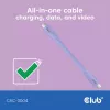 USB-C-Kabel CLUB3D CAC-3004 2m Lila