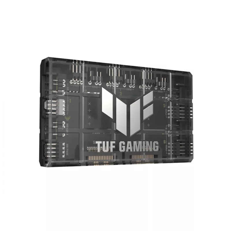 Lüftersteuerung ASUS TUF Gaming ARGB PWM Fan Hub 4-polig Schwarz
