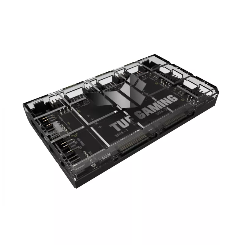 Lüftersteuerung ASUS TUF Gaming ARGB PWM Fan Hub 4-polig Schwarz