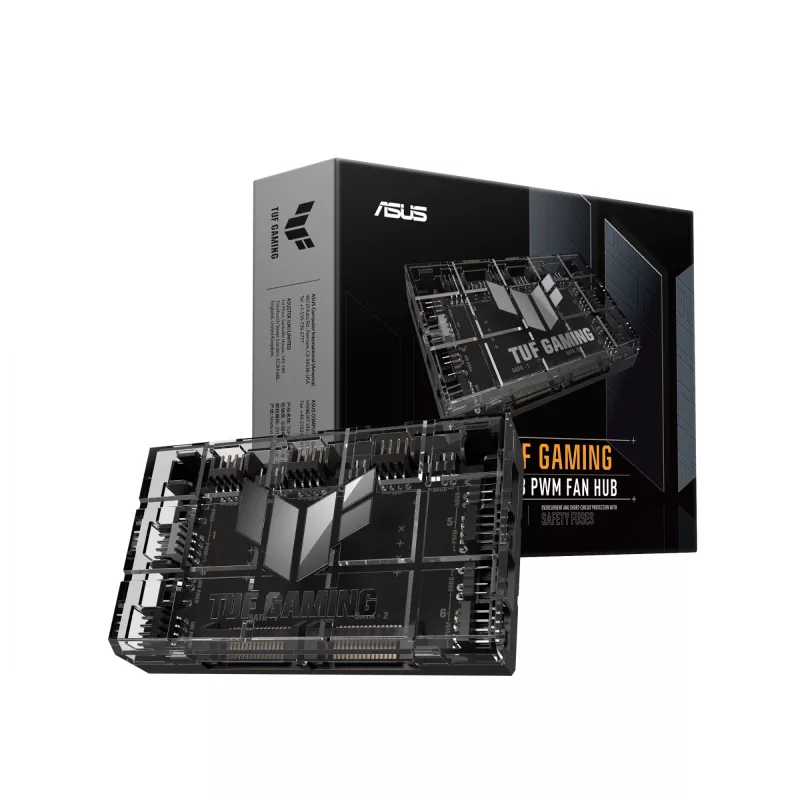 Lüftersteuerung ASUS TUF Gaming ARGB PWM Fan Hub 4-polig Schwarz