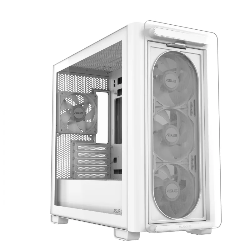 ASUS A23 PLUS TG ARGB WHITE, PC, Weiß, micro ATX, Mini-ITX, Multi, 16,5 cm, 38 cm
