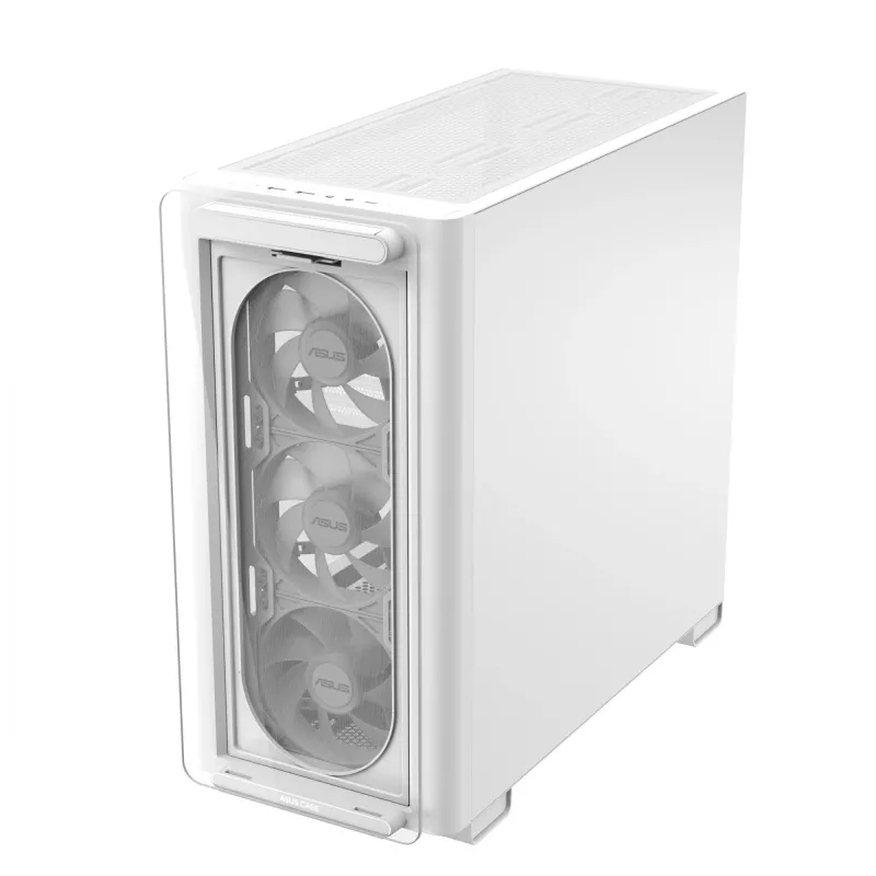 ASUS A23 PLUS TG ARGB WHITE, PC, Weiß, micro ATX, Mini-ITX, Multi, 16,5 cm, 38 cm