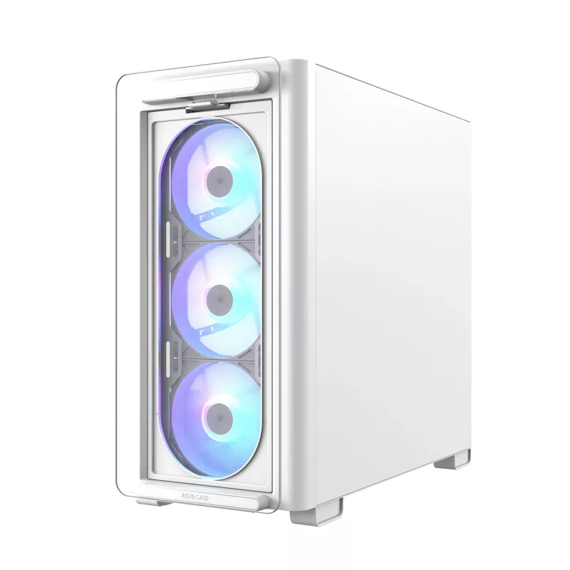 ASUS A23 PLUS TG ARGB WHITE, PC, Weiß, micro ATX, Mini-ITX, Multi, 16,5 cm, 38 cm