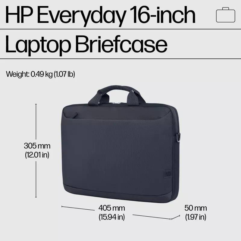 HP Everyday 16-Zoll Laptop-Aktentasche, Aktentasche, 40,9 cm (16,1 Zoll), Schultergurt, 490 g