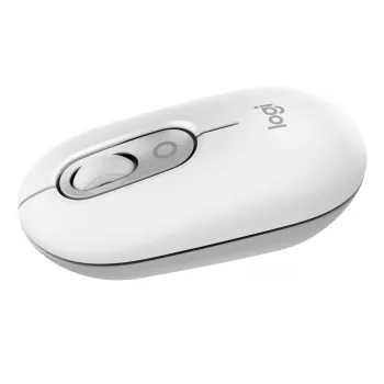 LOGITECH Pop Mouse - Anpassbare Emojis - Kabellos - Off Weiß