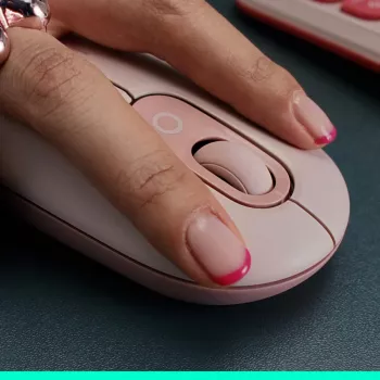 LOGITECH Pop Mouse - Anpassbare Emojis - Kabellos - Off Weiß