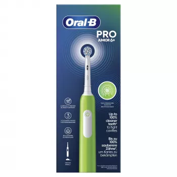 Oral-B Junior elektrische Zahnbürste Für Kinder Rotierende Zahnbürste Grün