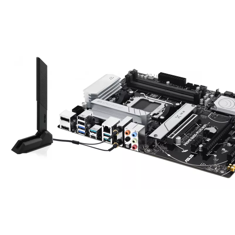 Motherboard ASUS PRIME B650-PLUS WIFI ATX — AMD B650, Sockel AM5, DDR5, 4 DIMM, 192 GB, Wi‑Fi 6E, 2,5Gb LAN