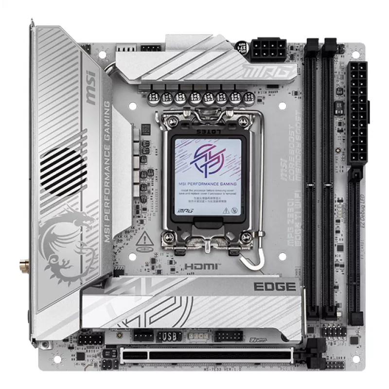 MSI MPG Z890I EDGE TI WIFI Mainboard Intel Z890 LGA 1851 (Socket V1) Mini-ITX