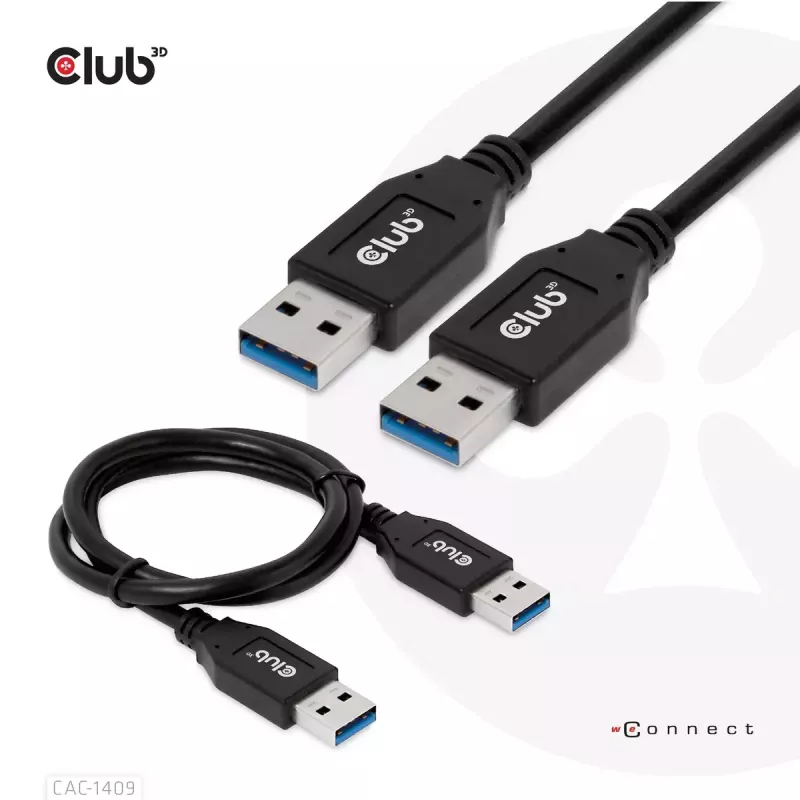 CLUB3D USB Type-A Gen2(10G) Kabel, 3A M/M 0.5m / 1.64 ft