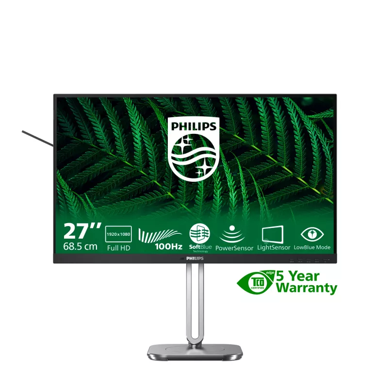 Philips 5000 series 27B2G5200/00 Computer-Monitor 68,6 cm (27 Zoll) 1920 x 1080 Pixel Full HD LCD Anthrazit