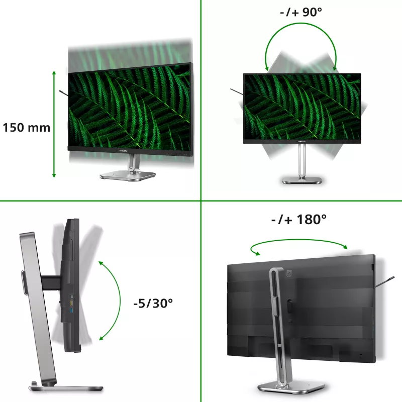 Philips 5000 series 27B2G5200/00 Computer-Monitor 68,6 cm (27 Zoll) 1920 x 1080 Pixel Full HD LCD Anthrazit