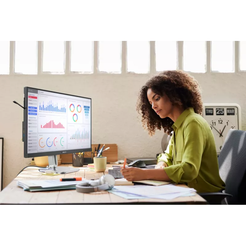 Philips 5000 series 27B2G5200/00 Computer-Monitor 68,6 cm (27 Zoll) 1920 x 1080 Pixel Full HD LCD Anthrazit